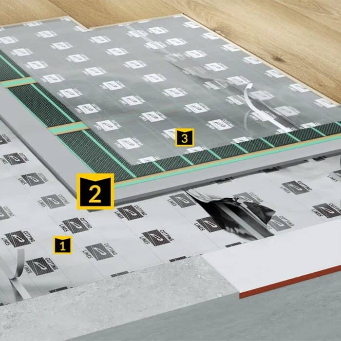 SECURA HEAT VINYL CLICK Υπόστρωμα Βινυλικού Δαπέδου, 1200 x 600 x 5mm - Image 2