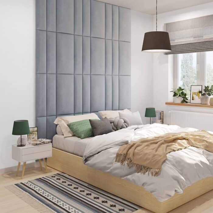 3D Πάνελ Ταπετσαρίας Vilo Γκρι 60 x 15cm - Image 2