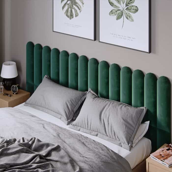 3D Πάνελ Ταπετσαρίας Vilo Σκούρο πράσινο 60 x 15cm - Image 2