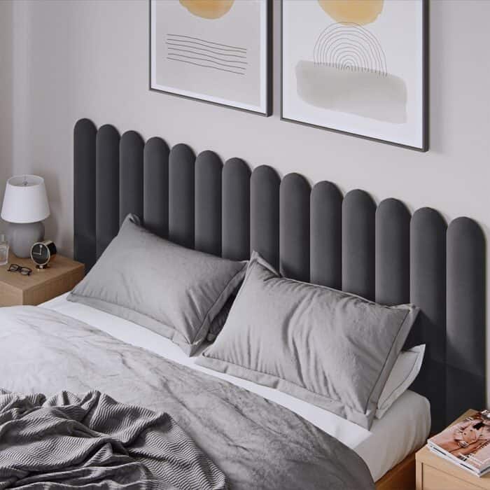 3D Πάνελ Ταπετσαρίας Vilo Γραφίτης 60 x 15cm - Image 2