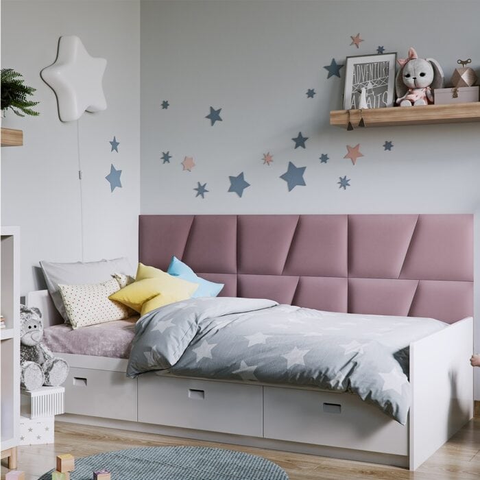 3D Πάνελ Ταπετσαρίας Vilo Σκούρο ροζ 35 x 30cm - Image 2