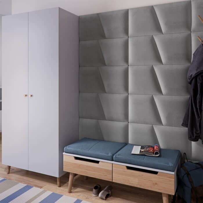 3D Πάνελ Ταπετσαρίας Vilo Μπεζ 35 x 30cm - Image 2