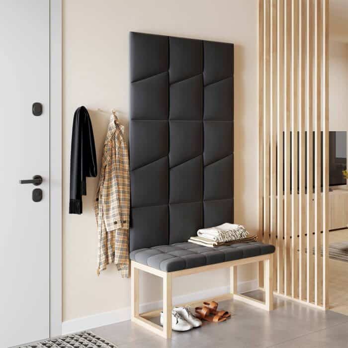 3D Πάνελ Ταπετσαρίας Vilo Γραφίτης 35 x 30cm - Image 2