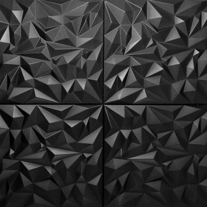 Διακοσμητικό Πάνελ Τοίχου/Οροφής MODERN-AMETHYST Black, 50 x 50cm - Image 3