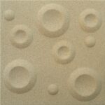 Διακοσμητικό Πάνελ Τοίχου/Οροφής με επικάλυψη άμμου KRATER-P, 50 x 50cm