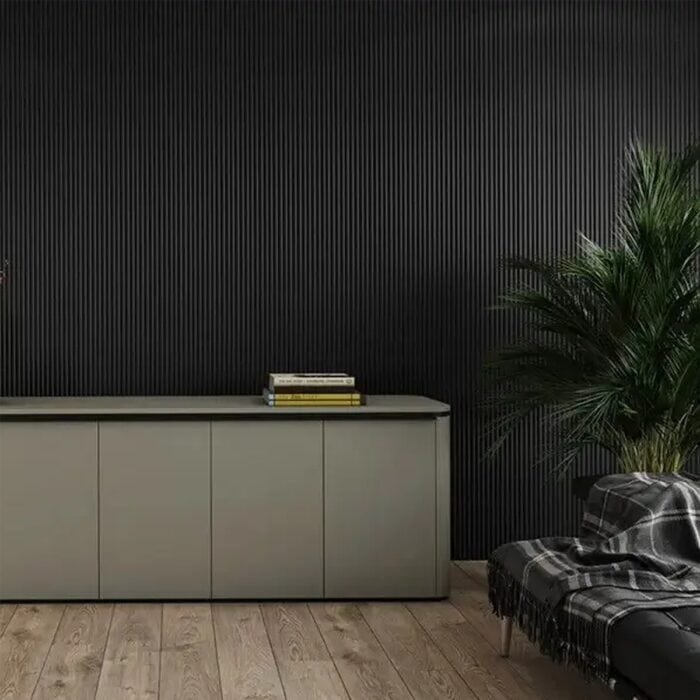 3D Πάνελ Τοίχου Graphite 2600 x 121mm - Image 5