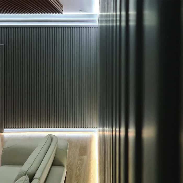 3D Πάνελ Τοίχου Graphite 2600 x 121mm - Image 4