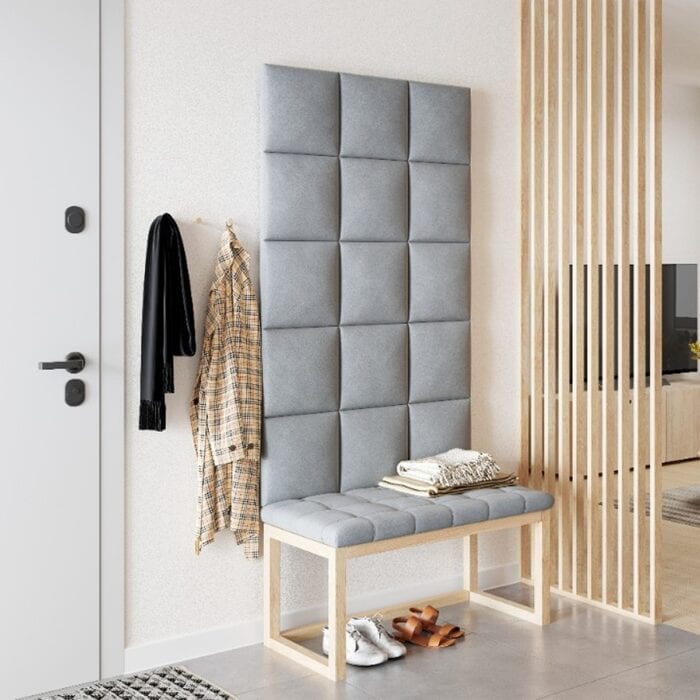 3D Πάνελ Ταπετσαρίας Vilo Γκρι 30 x 30cm - Image 3