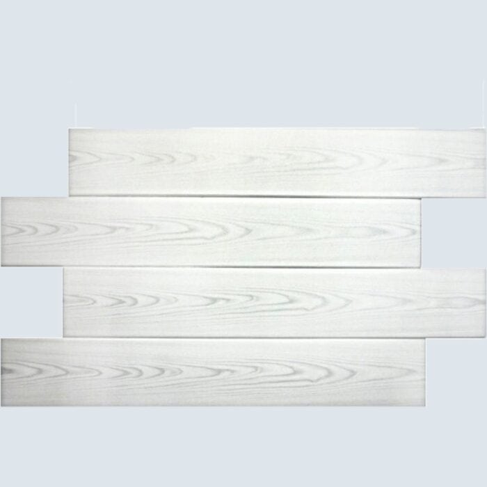 Διακοσμητικό Πάνελ Τοίχου/Οροφής №02 Λευκό Ξύλο, 1m x 16,7cm - Image 3