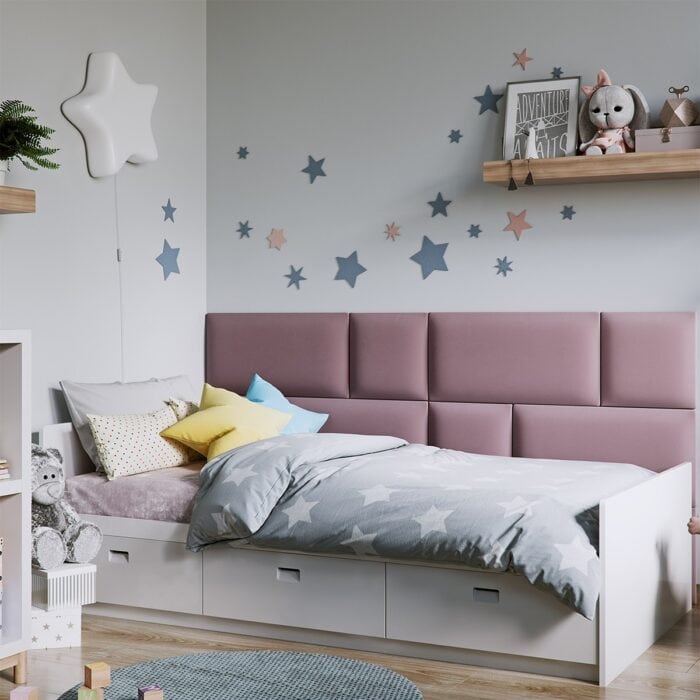 3D Πάνελ Ταπετσαρίας Vilo Σκούρο ροζ 30 x 30cm - Image 2