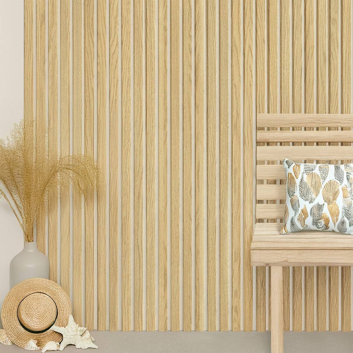 87 3D Πάνελ τοίχου MDF FAUS Penta White Bicolor 2600 x 167 x 12mm - Image 1