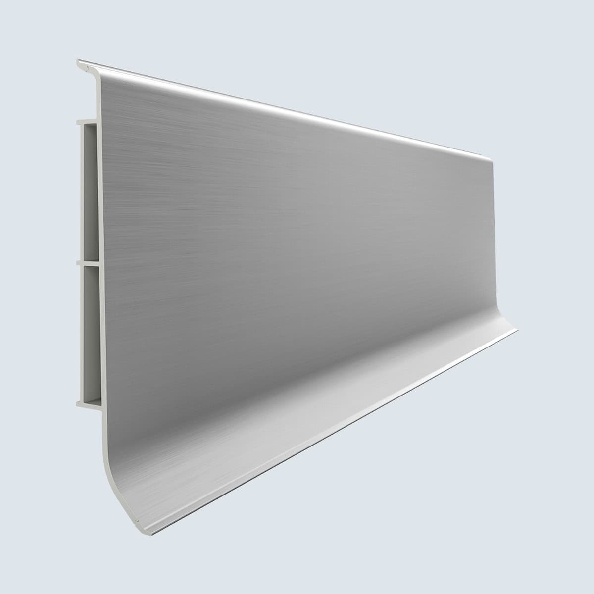 LINELA 10 Σοβατεπί PVC Linela VILO 411 SILVER, 2000 x 80 x 16mm - Image 1