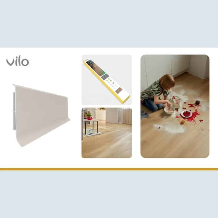 Σοβατεπί PVC Linela VILO 416, 2000 x 80 x 16mm - Image 3