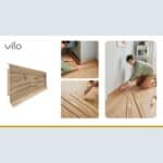 Σοβατεπί PVC Linela VILO 402 WELLINGTON OAK, 2000 x 80 x 16mm - Image 3