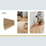 Σοβατεπί PVC Linela VILO 403 HAMILTON OAK, 2000 x 80 x 16mm - Image 2