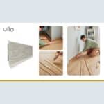 Σοβατεπί PVC Linela VILO 409 MELTON OAK, 2000 x 80 x 16mm - Image 2