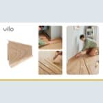 Σοβατεπί PVC Linela VILO 410 ADELAIDE OAK, 2000 x 80 x 16mm - Image 2