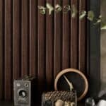 3D Πάνελ τοίχου Linerio M-Line Chocolate, 2650 x 122 x 12mm