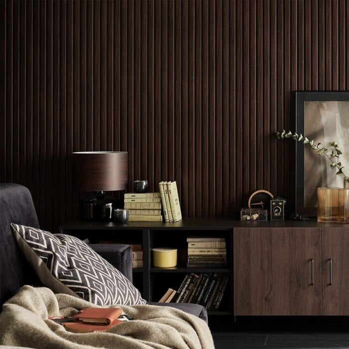 3D Πάνελ τοίχου Linerio M-Line Chocolate, 2650 x 122 x 12mm - Image 4