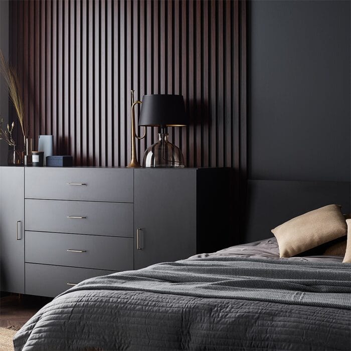 3D Πάνελ τοίχου Linerio M-Line Chocolate, 2650 x 122 x 12mm - Image 3