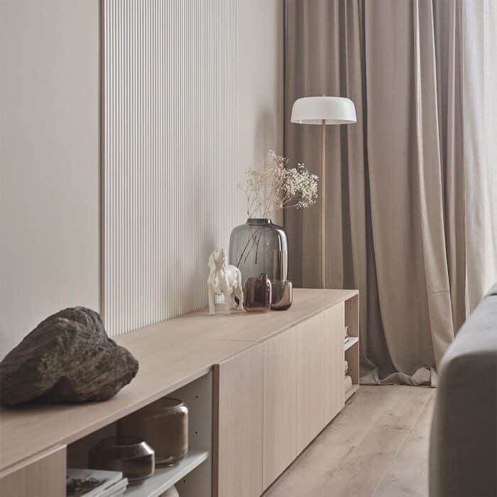 3D Πάνελ τοίχου Linerio S-Line White 2650 x 122 x 12mm - Image 2