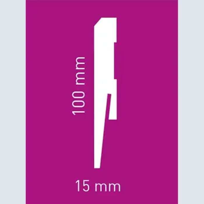 Σοβατεπί MDF PAINT-IT MP1001, 2420 x 100 x 15mm - Image 2