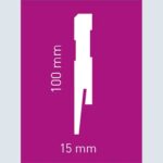 Σοβατεπί MDF PAINT-IT MP1002, 2420 x 100 x 15mm - Image 2