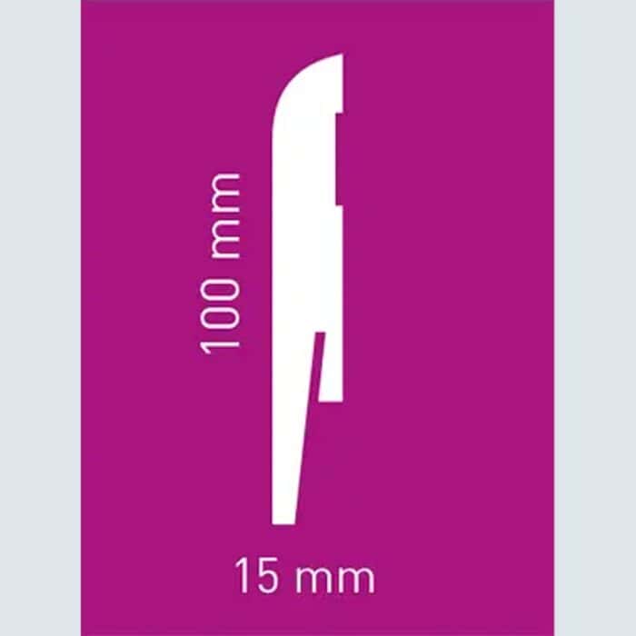 Σοβατεπί MDF PAINT-IT MP1004, 2420 x 100 x 15mm - Image 2