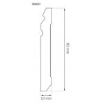 Σοβατεπί Πολυμερές ARBITON STIQ ST820 White, 2200 x 80 x 10mm - Image 2