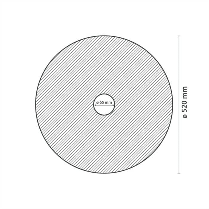 Ροζέτα Οροφής HOMESTAR FLORA από Φελιζόλ/Πολυστερίνη, 52cm - Image 2