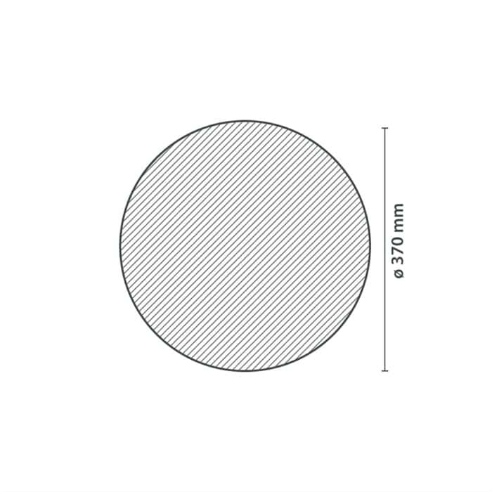 Ροζέτα Οροφής HOMESTAR ROSA από Φελιζόλ/Πολυστερίνη, 37cm - Image 2