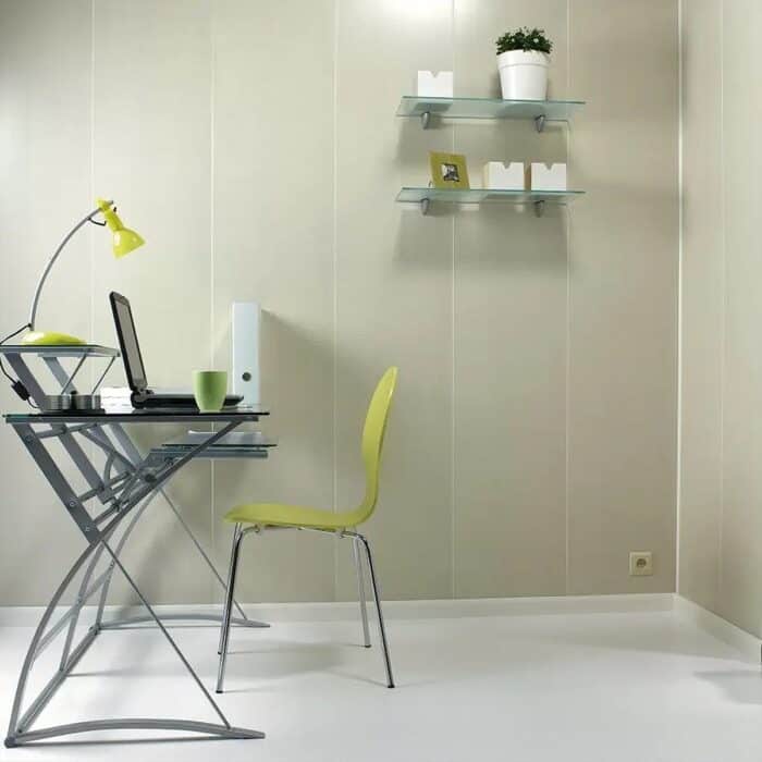 Πλαστική Επένδυση Ραμποτέ PVC Dumapan Linen efect, 2600 x 250 x 10mm - Image 2