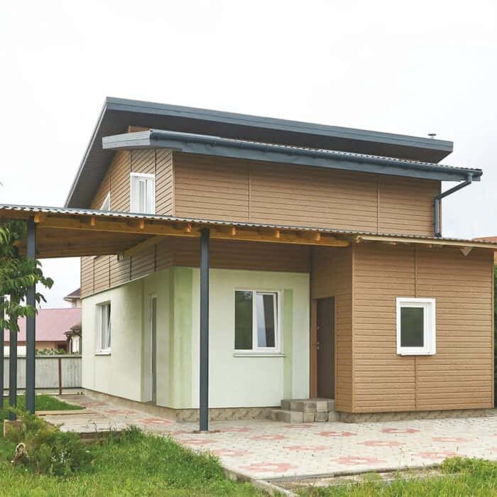 Εξωτερική Επένδυση Τοίχου PVC Siding U-Plast Natural cedar 3050 x 230 x 1mm - Image 3