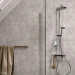 Πλαστική Επένδυση Ραμποτέ PVC Dumapan White concrete, 2600 x 250 x 10mm - Image 2