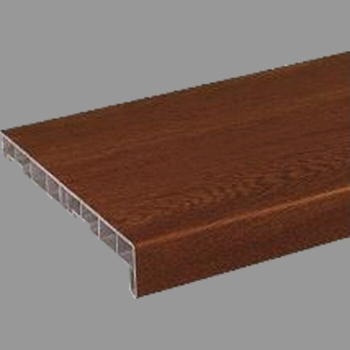 Ποδιά PVC Παραθύρου - Περβάζι για εσωτερική χρήση, Vilo Καρυδιά 1000 x 250 x 20mm - Image 2