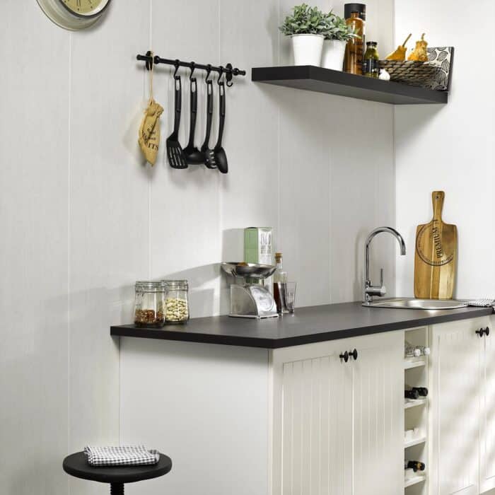 Πλαστική Επένδυση Ραμποτέ PVC Dumapan Colorado grey, 2600 x 375 x 8mm - Image 2