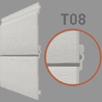 Εξωτερική Επένδυση Τοίχου PVC Dumaclin T08 Grey 2400 x 185 x 6mm - Image 3