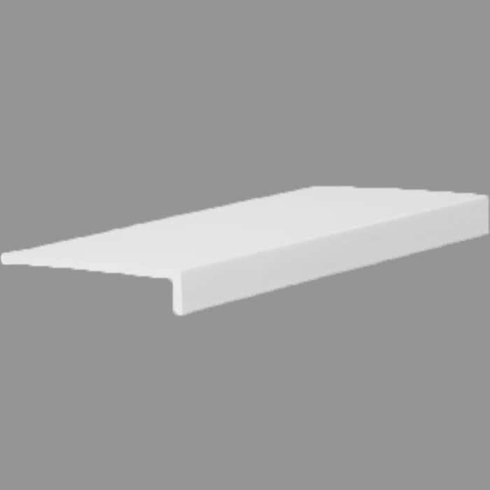 Ποδιά PVC Παραθύρου και Στηθαίου - Περβάζι για εξωτερική χρήση, Vilo Λευκό 1000 x 300 x 9mm - Image 2
