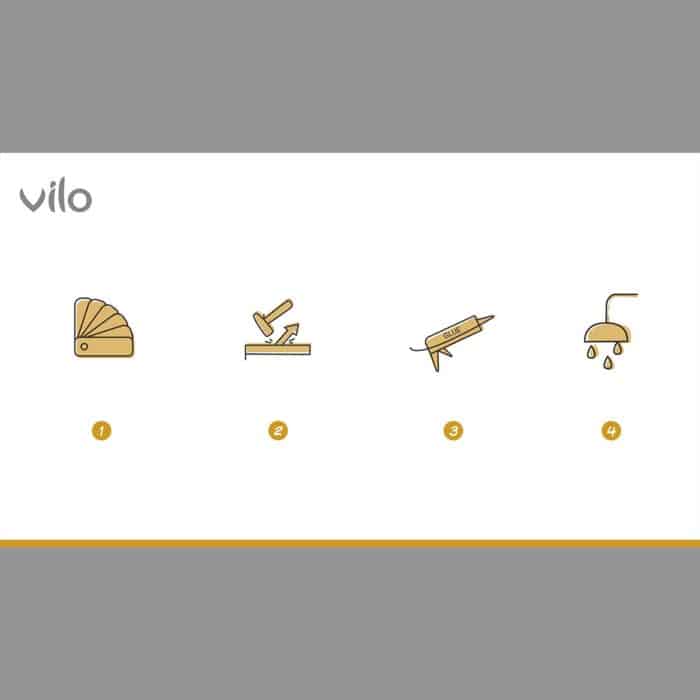 Δεξιά και Αριστερή τάπα για PVC ποδιές παραθύρων - περβάζια, VILO Καρυδιά - Image 7