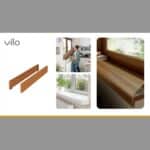 Δεξιά και Αριστερή τάπα για PVC καπάκια - επενδύσεις παραθύρων, VILO Καρυδιά - Image 4