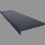 Ποδιά PVC Παραθύρου - Περβάζι για εσωτερική χρήση, Vilo Ανθρακί 1000 x 150 x 20mm