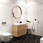 Βινυλικό Δάπεδο SPC VILO Calacatta Black, 600 x 600 x 5.5mm 33/AC5 - Image 3