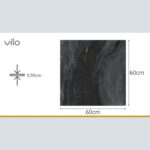 Βινυλικό Δάπεδο SPC VILO Dark Stone, 600 x 600 x 5.5mm 33/AC5 - Image 4