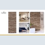 Πλαστική Επένδυση Ραμποτέ PVC VILO Brown Slate, 2650 x 250 x 8mm - Image 4