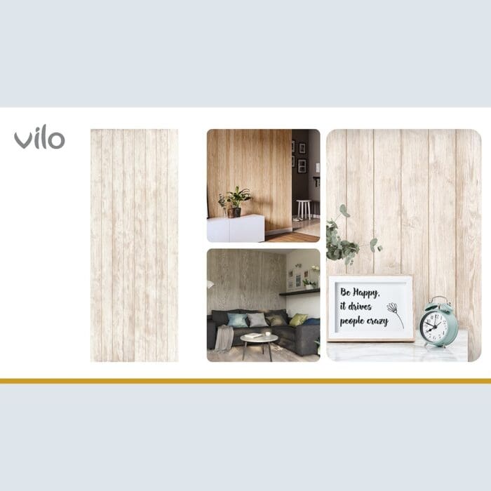 Πλαστική Επένδυση Ραμποτέ PVC VILO Coffee Wood, 2650 x 250 x 8mm - Image 4