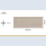 Πλαστική Επένδυση Ραμποτέ PVC VILO L. Lamella Medium, 2650 x 250 x 8mm - Image 3