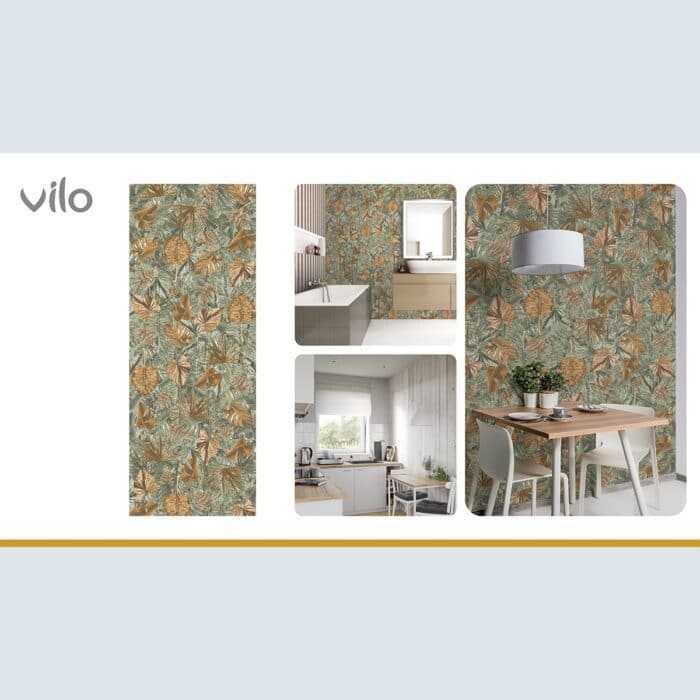 Πλαστική Επένδυση Ραμποτέ PVC VILO Monstera, 2650 x 250 x 8mm - Image 4