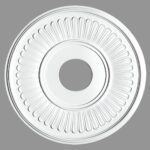 Ροζέτα Οροφής HOMESTAR SILVA από Φελιζόλ/Πολυστερίνη, 37cm