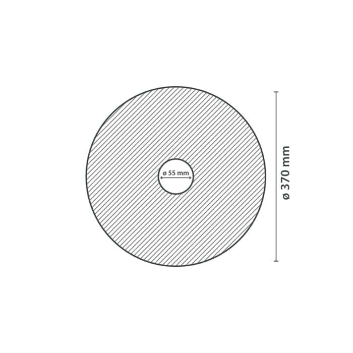 Ροζέτα Οροφής HOMESTAR SILVA από Φελιζόλ/Πολυστερίνη, 37cm - Image 2