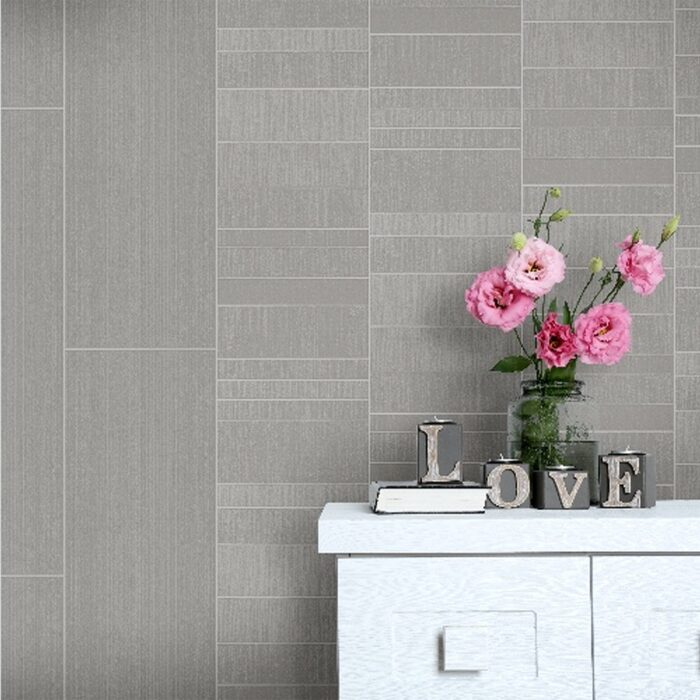 Πλαστική Επένδυση Ραμποτέ PVC VILO Silver D., 2650 x 250 x 8mm - Image 2